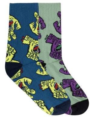 Crowded Hand Crew Sock - 2PK