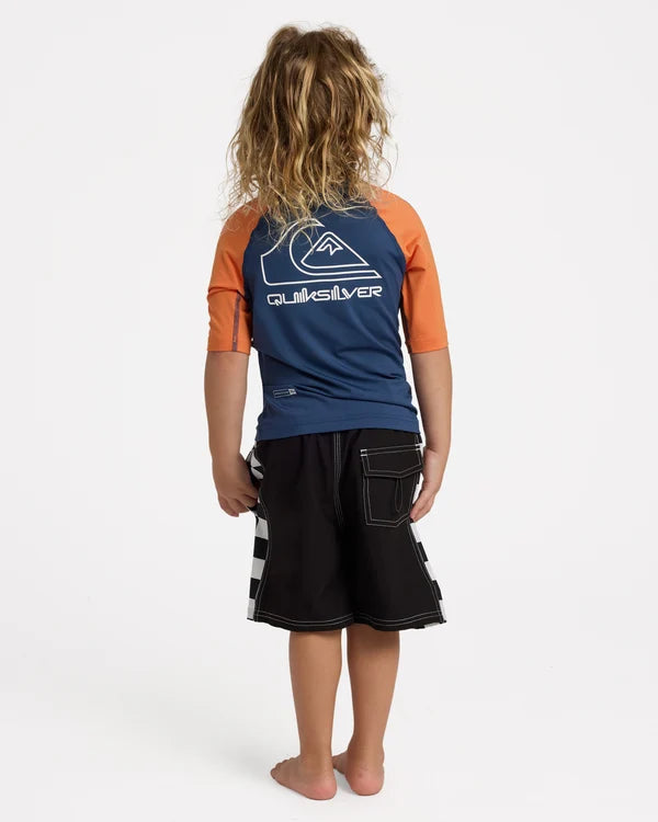 ON TOUR SS RASH VEST-JAFFA ORANGE (BOYS)