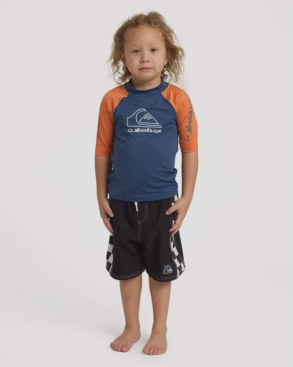 ON TOUR SS RASH VEST-JAFFA ORANGE (BOYS)