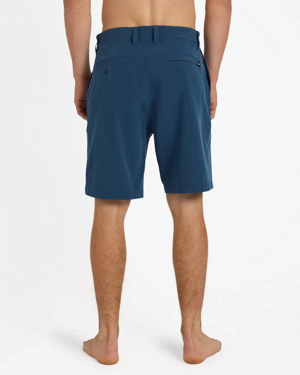 Union Heather Amph 19" Hybrid Shorts-Dark Denim