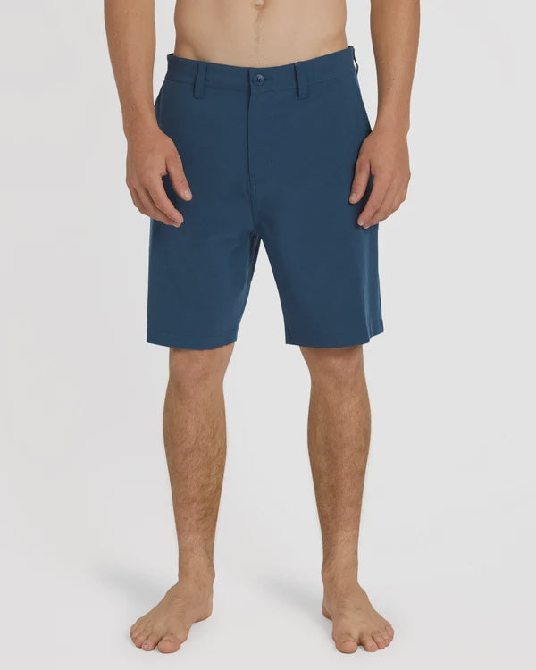 Union Heather Amph 19" Hybrid Shorts-Dark Denim