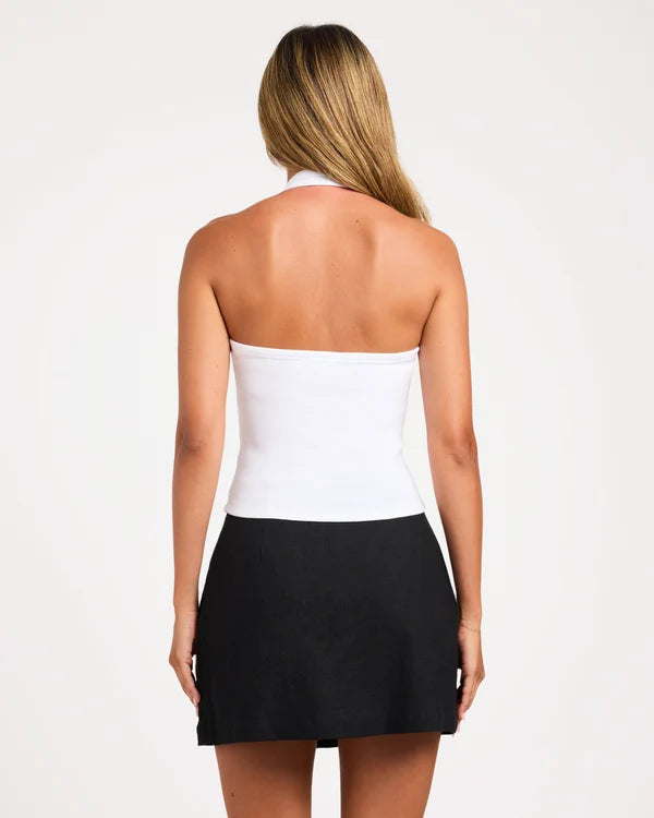 BASE RIB HALTER TANK TOP