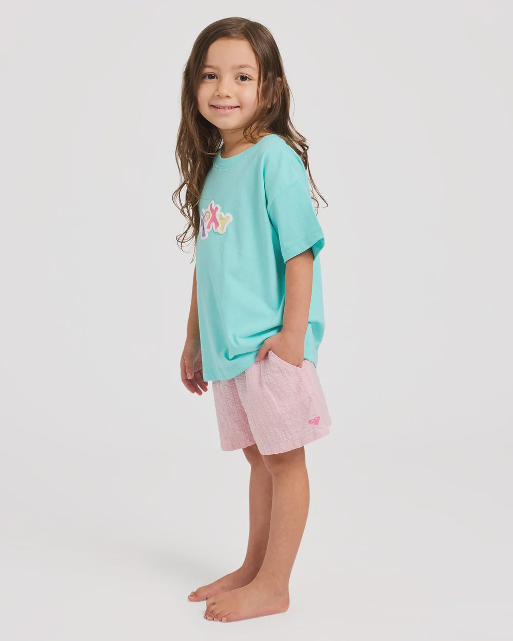 GIRLS ALOHA BLUSH SHORTS