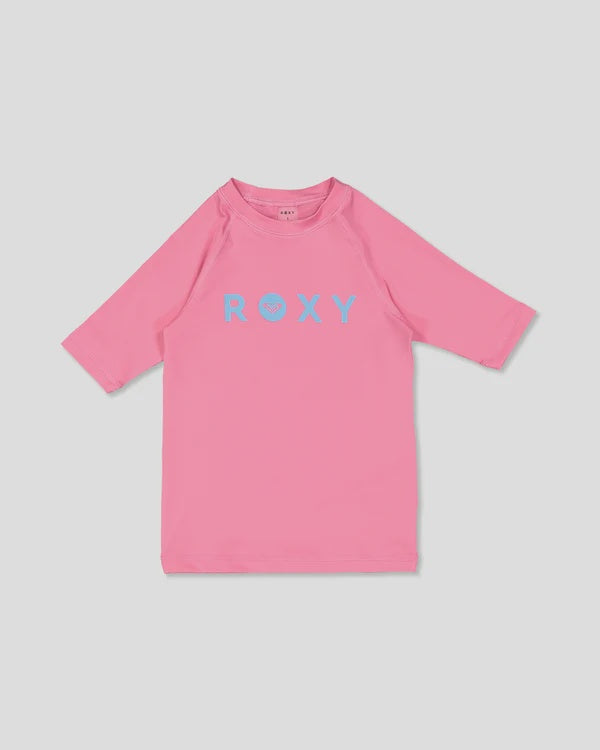 GIRLS ESSENTIAL SS RASH VEST-PINK