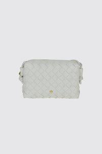 Xena Woven Bag - White/Gold