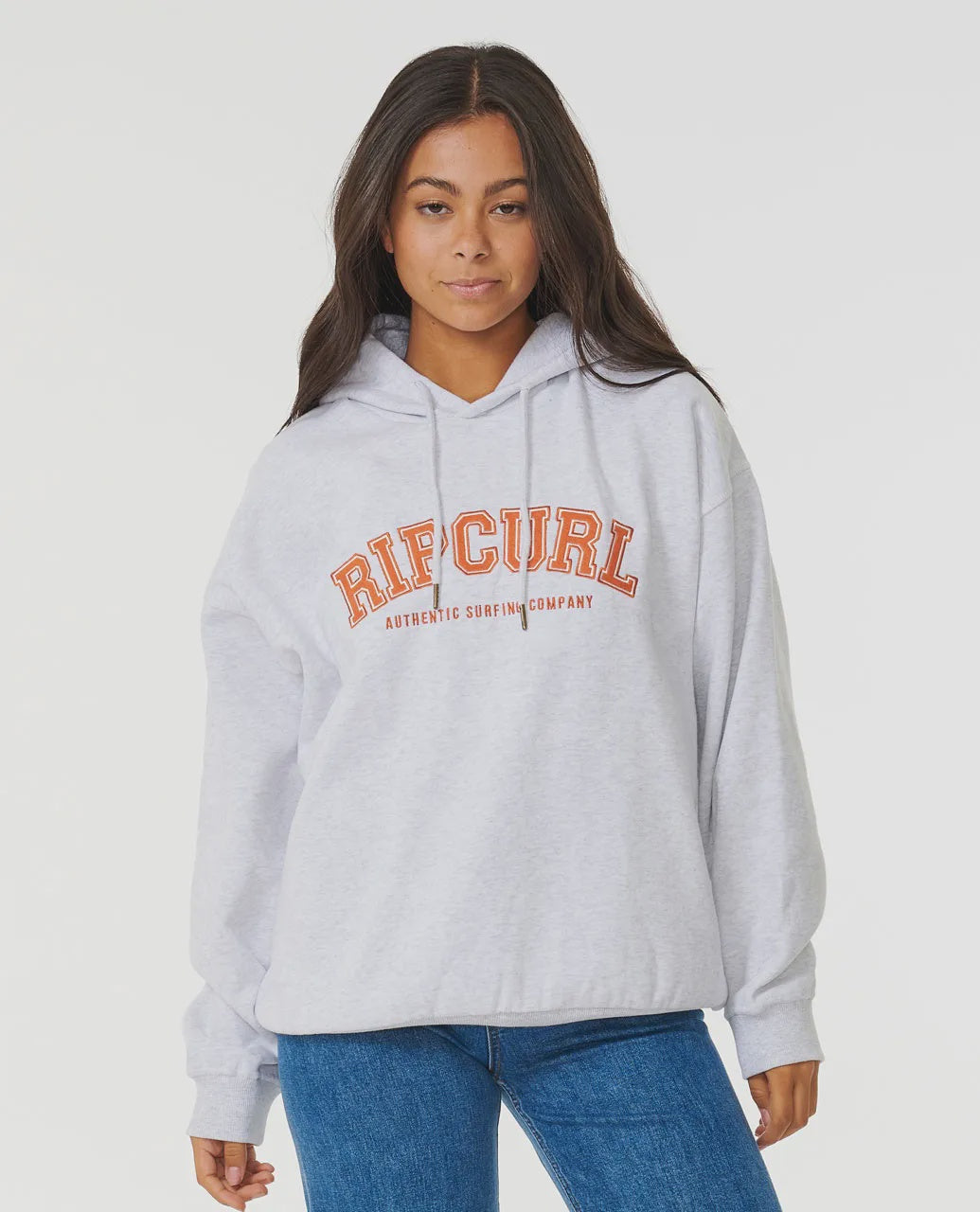 Varsity Hoodie - Grey/Cinnamon