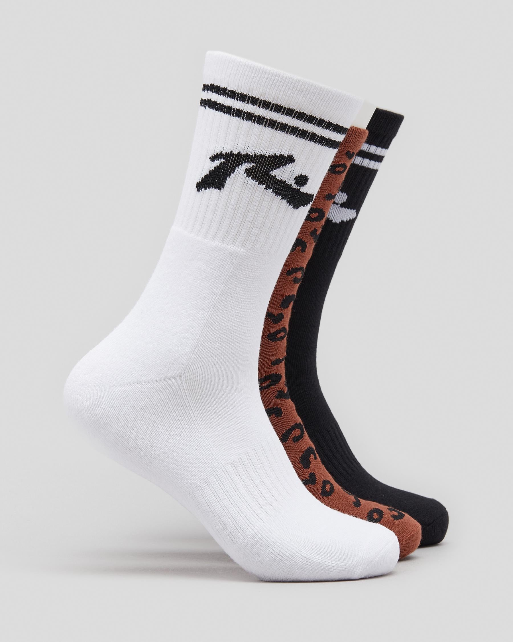 Wild Mid Calf Socks 3-PK
