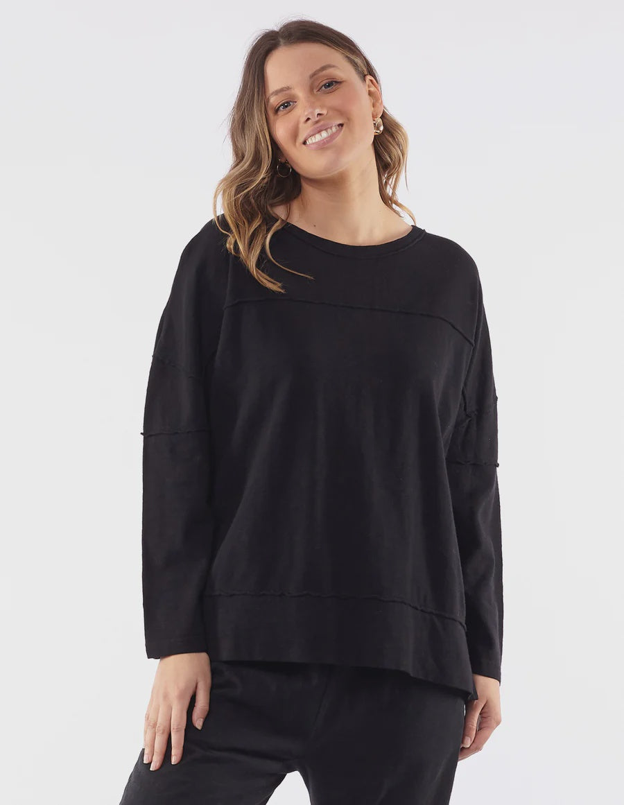 Jayne Throw On Top - Black