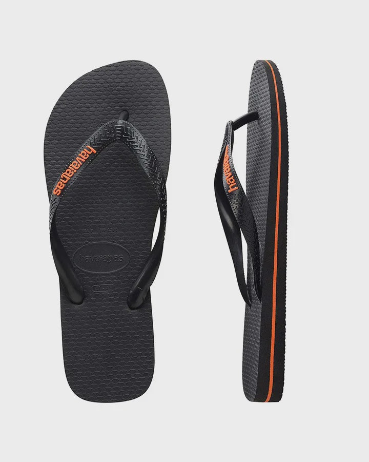 Rubber Logo - Black/Orange Neon