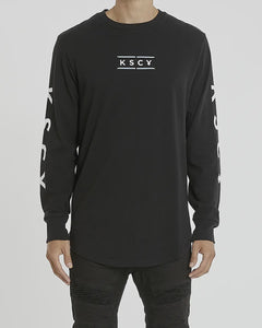 Transparency Heavy Dual Curved L/S Tee