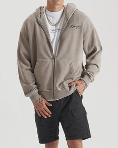 Hedda Relaxed Hooded Zip Sweater