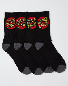 Classic Dot Crew Socks (4PK)