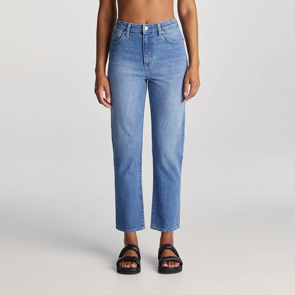 Hi Slim Mom Crop - Blue Chateau