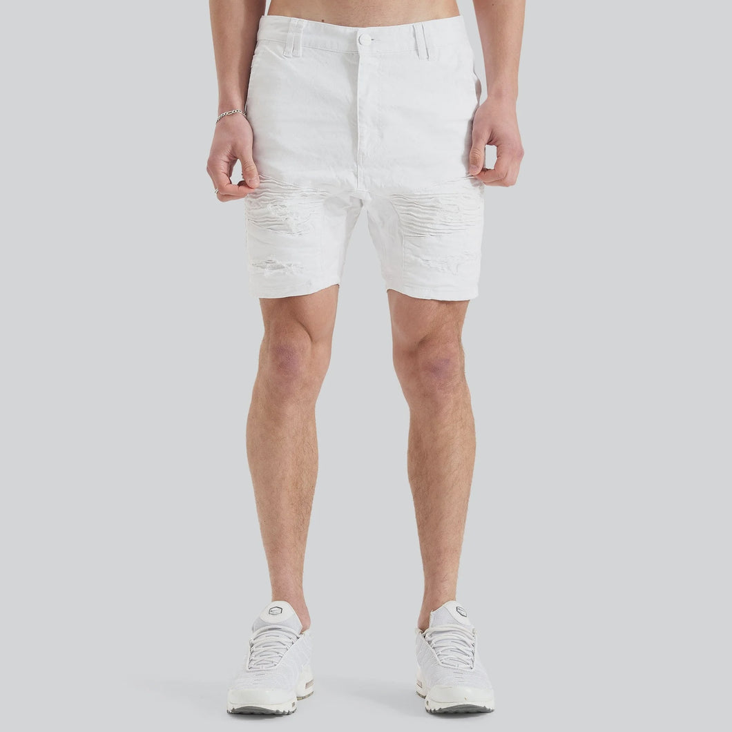 Hellcat Denim  Shorts - White