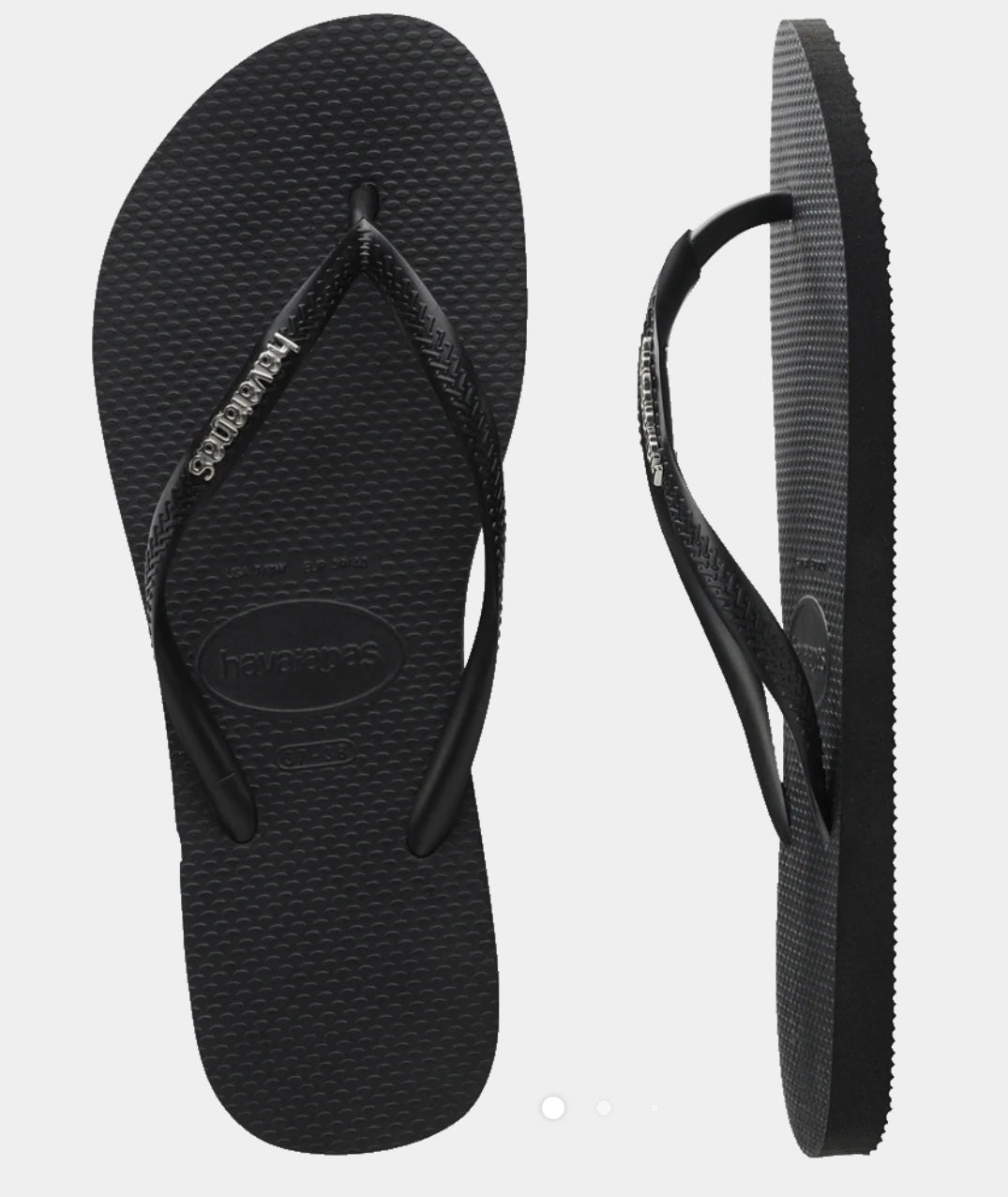 Slim Metal Logo - Black/Silver