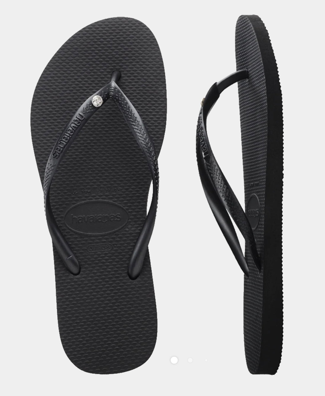 Ladies Slim Crystal - Black