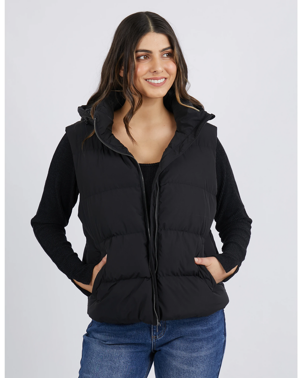 Camilla Puffer Vest With Hood