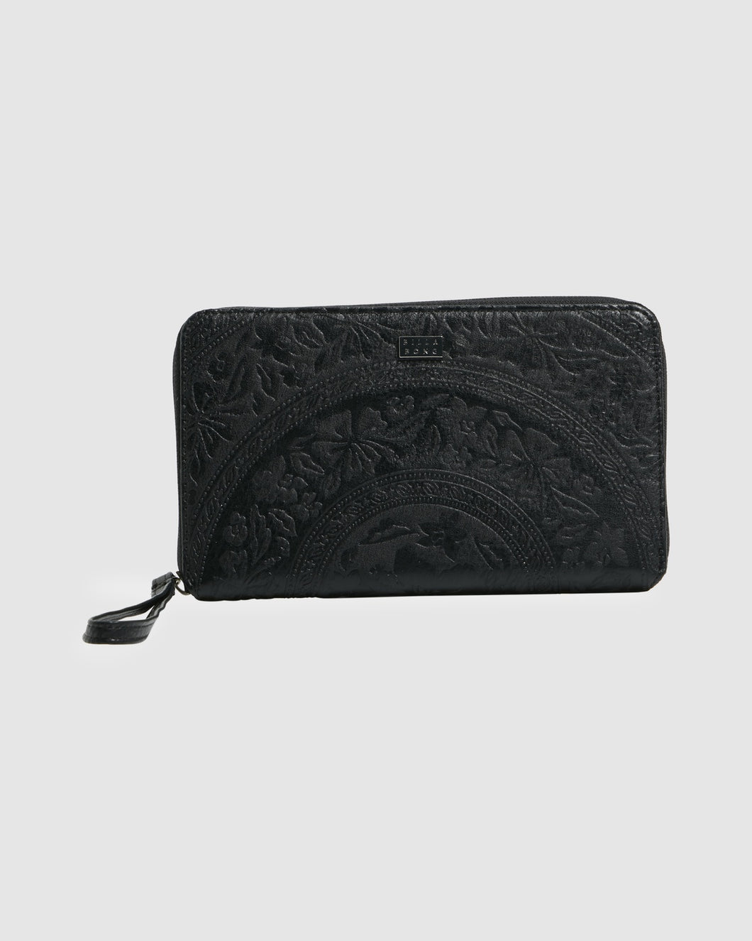 Hibiscus Travel Wallet - Black