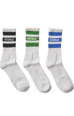 Men's Italic Stripe Socks 3PK